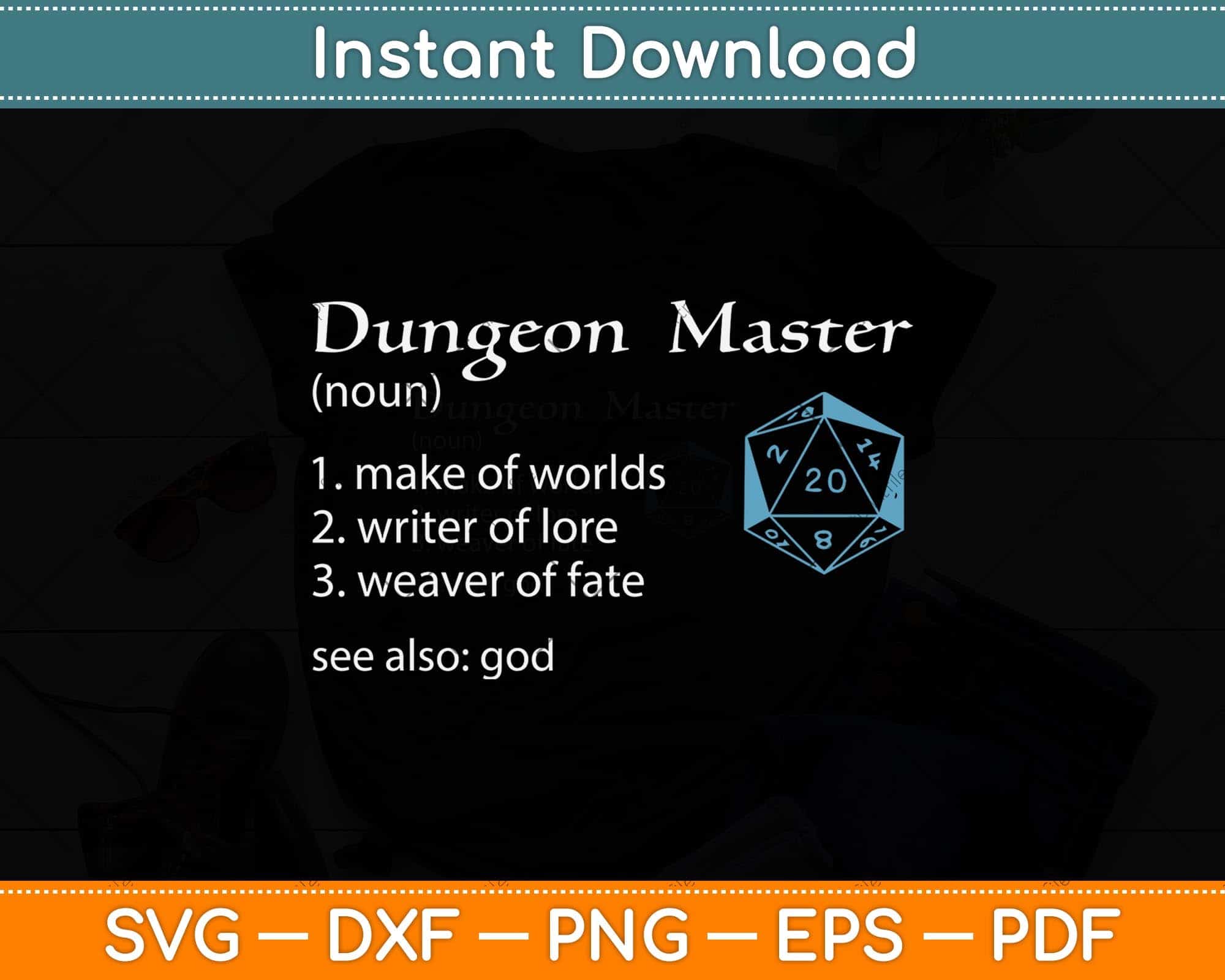 Dungeon and Master (DM) Definition Dungeons and RPG Dragons Svg File ...