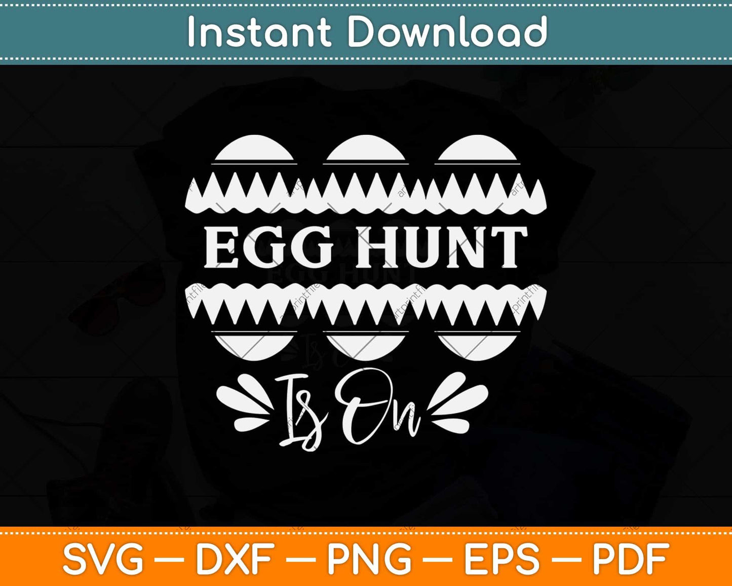 Easter Egg Hunt Gift Svg Design Cricut Printable Cutting File