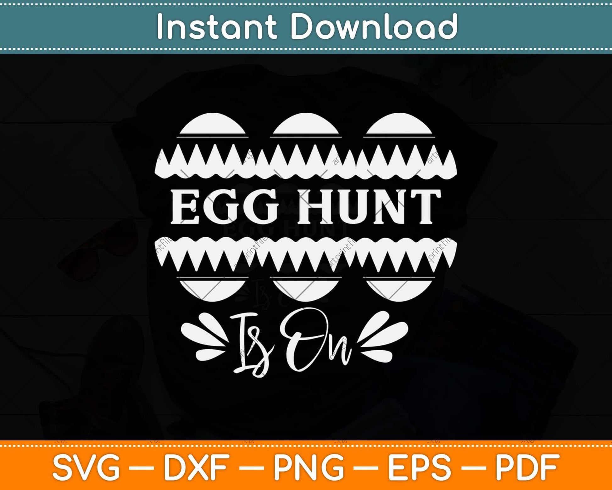 Easter Egg Hunt Gift Svg Design Cricut Printable Cutting File
