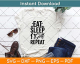 Eat Sleep Golf Repeat Svg Design Cricut Printable Cutting File