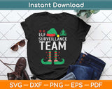 Elf Surveillance Team Svg Design Cricut Printable Cutting Files