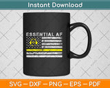 Essential 911 Police Dispatcher American Flag Thin Yellow Line Svg Design