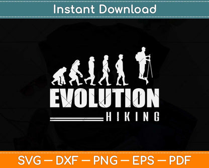 Evolution Hiking Svg Design Cricut Printable Cutting Files