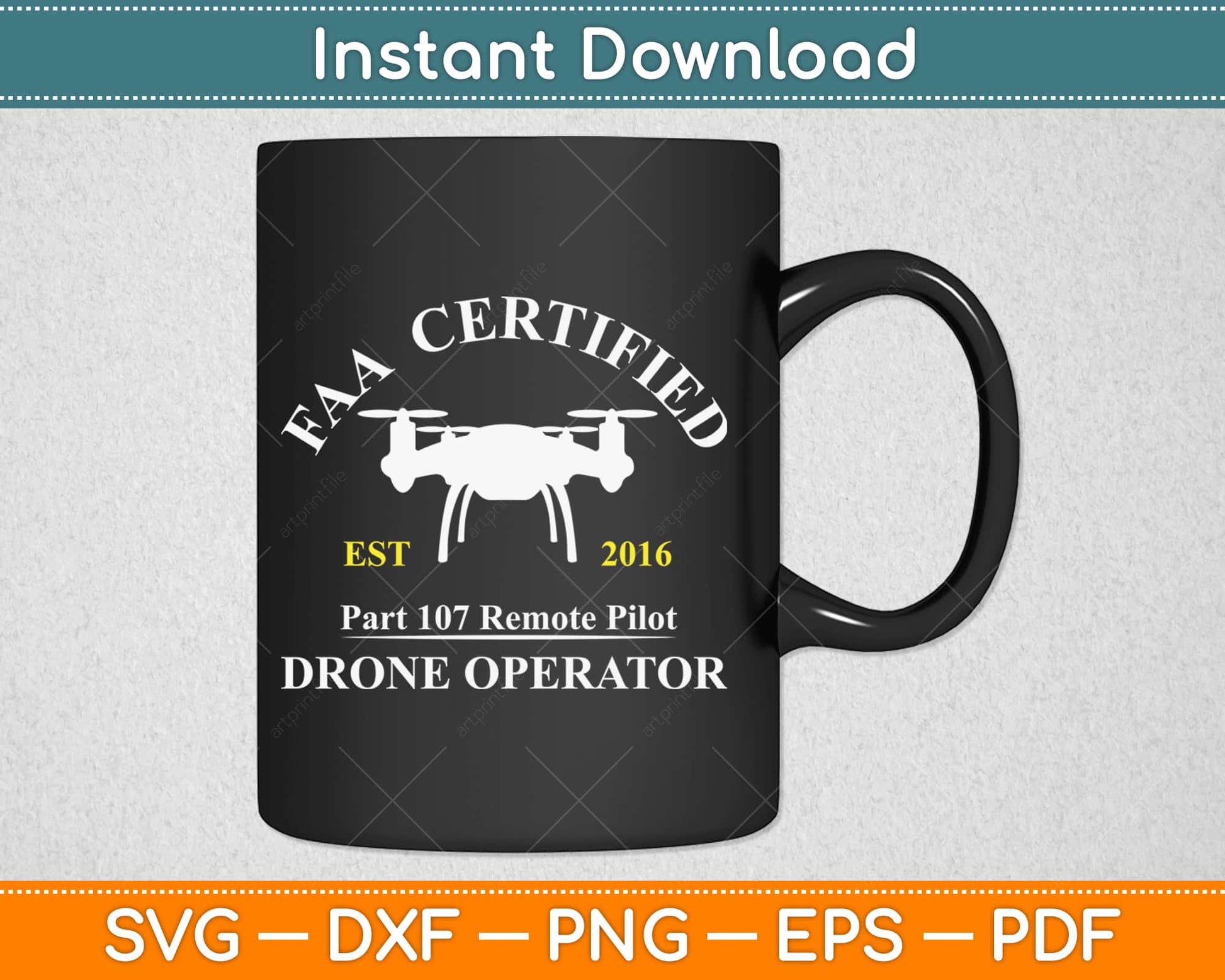 FAA Certified Drone Pilot Svg Design Cricut Printable Cutting Files