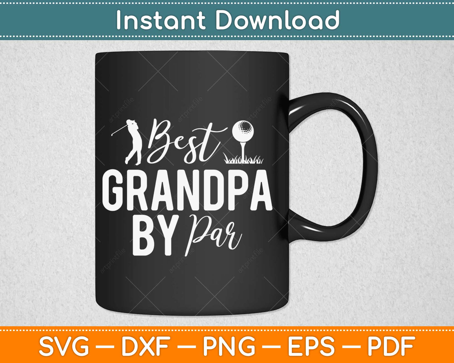 Father's Day Best Grandpa by Par Funny Golf Svg Design Cricut Cutting Files