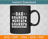 Fathers Day from Grandkids - Dad Grandpa Great Grandpa Svg Png Dxf Cutting File