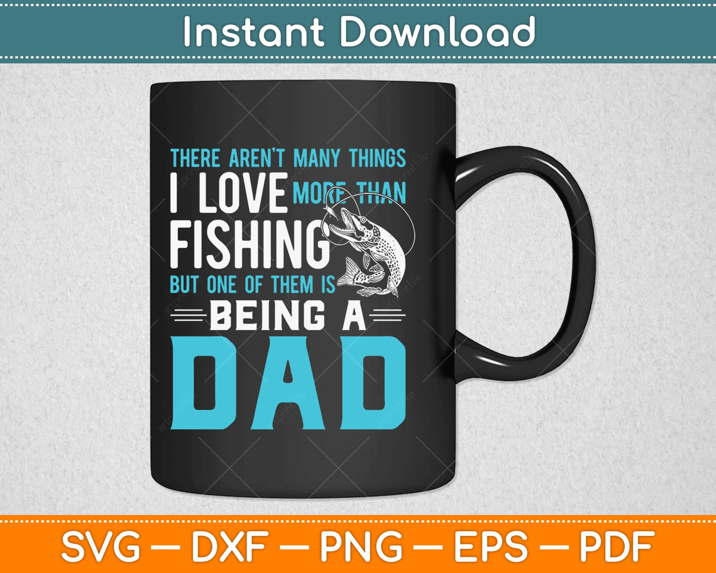 Fishing Dad Fathers Day Birthday Gifts I Love Fishing Svg Design Cricut Cutting Files