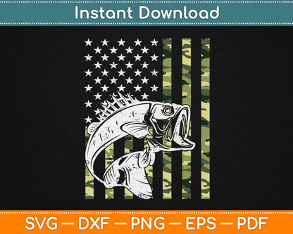 Fishing Pullover American Camouflage Fisherman Svg Printable Cutting Files