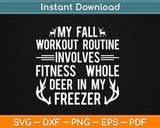 Fitness Deer Hunting Svg Design Cricut Printable Cutting Files