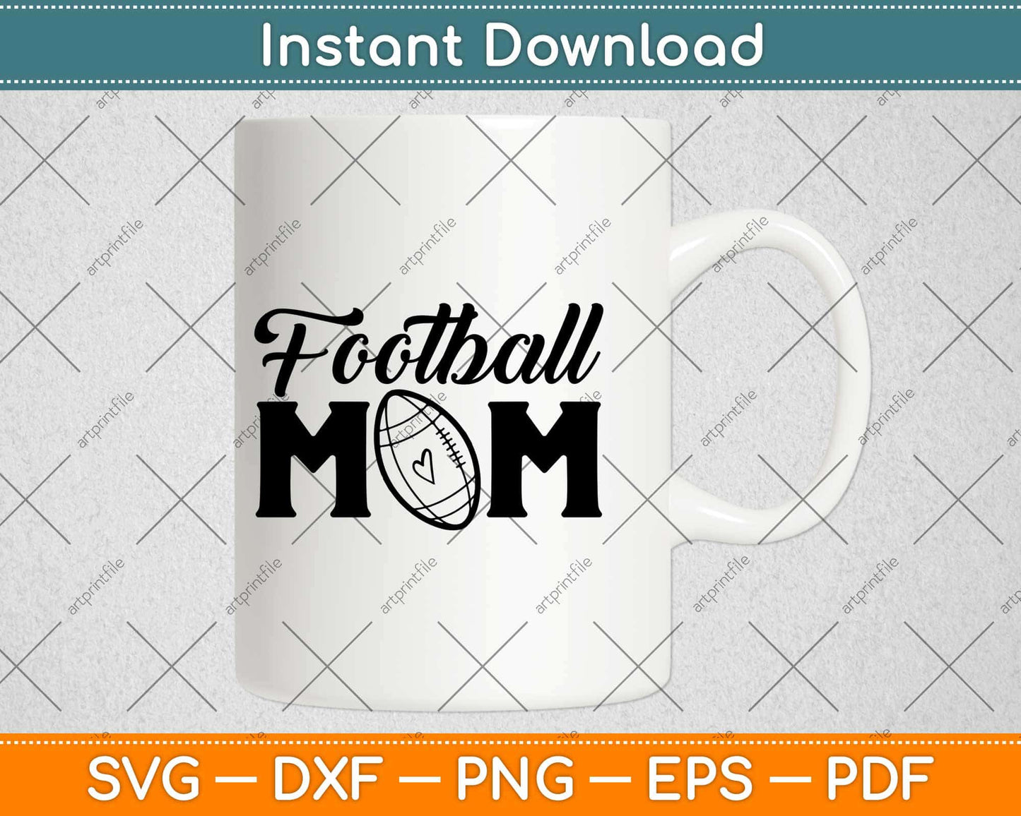 Football Mom Svg Design Cricut Printable Cutting Files