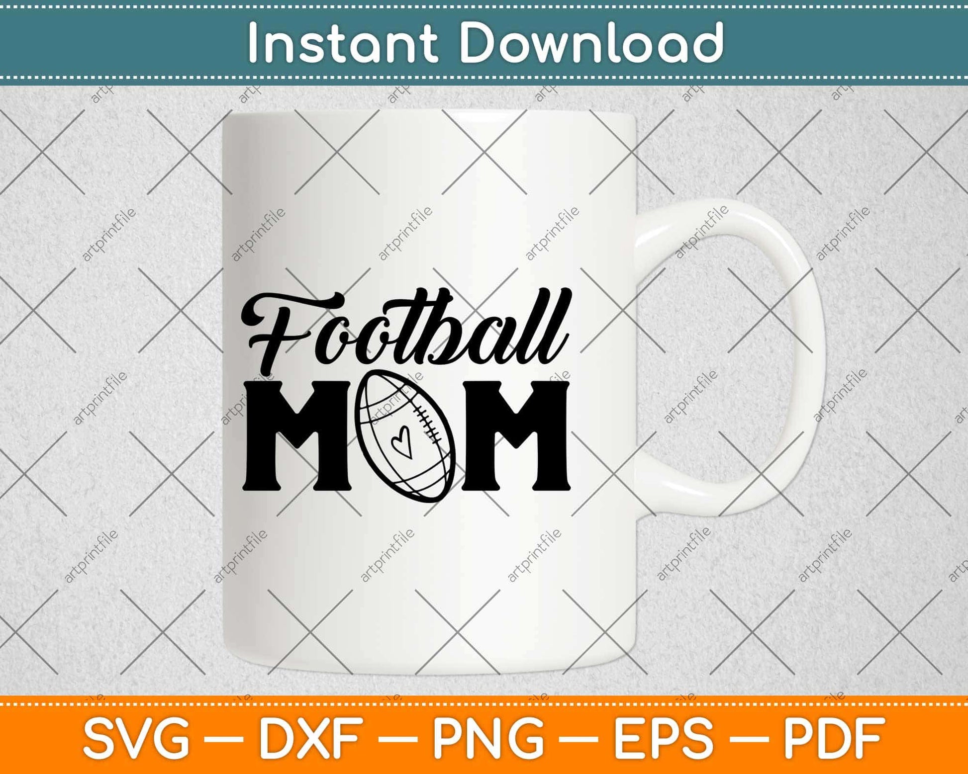 Football Mom Svg Design Cricut Printable Cutting Files