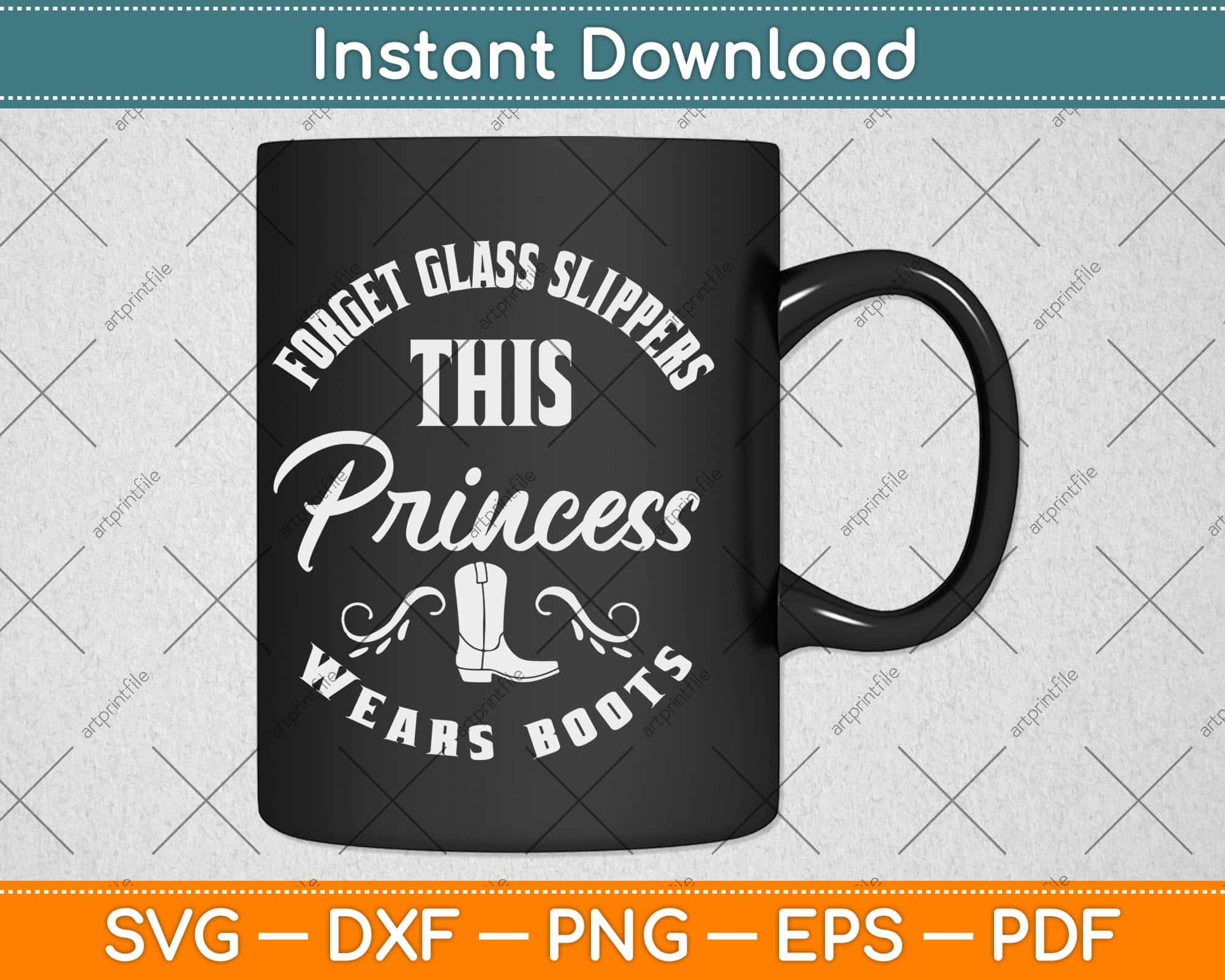 This princess wears cowboy boots western Coffee Mug