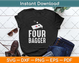 Four Bagger Funny Cornhole 4th Of July Svg Design Cricut Printable Cutting Files