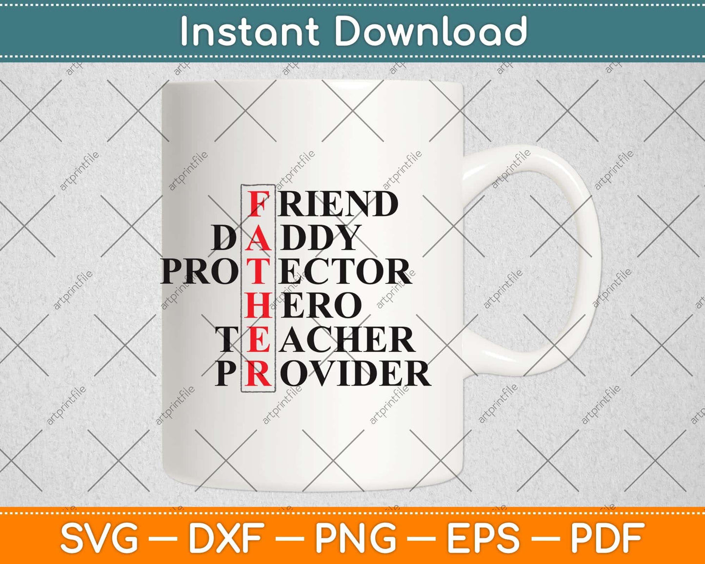 Friend Daddy Protector Hero Teacher Provider Fathers Day Svg Png Dxf Digital Cutting File