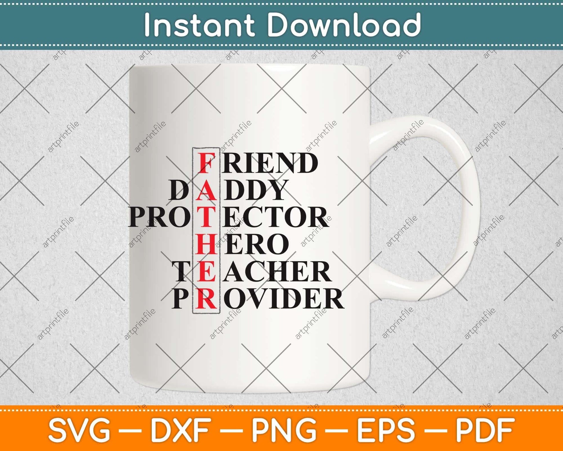 Friend Daddy Protector Hero Teacher Provider Fathers Day Svg Png Dxf Digital Cutting File