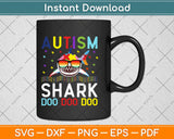 Funny Autism Shark Puzzle Awareness Day Svg Design Cricut Printable Cutting Files