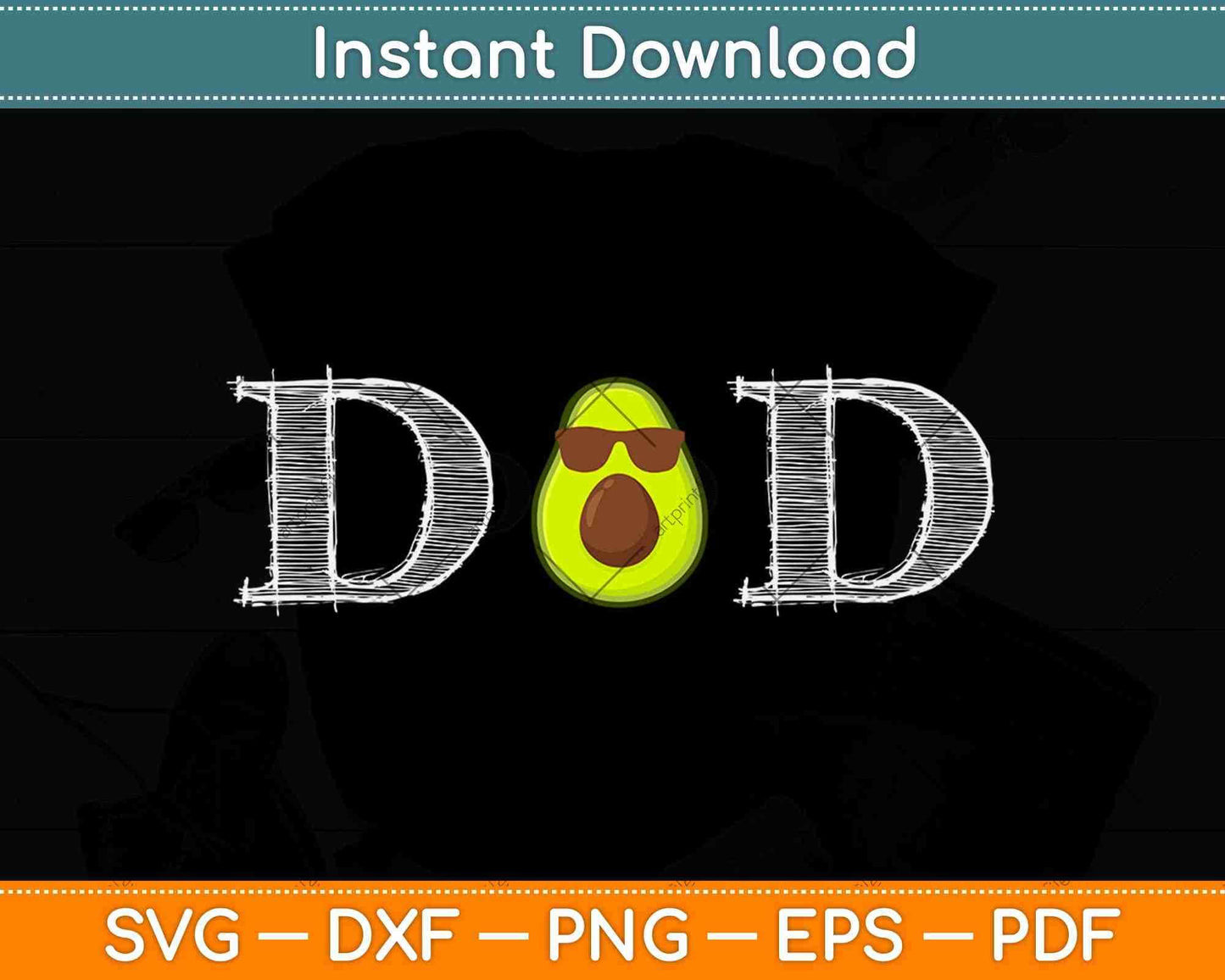 Funny Avocado Dad Guacamole Keto Diet And Vegan Svg Design
