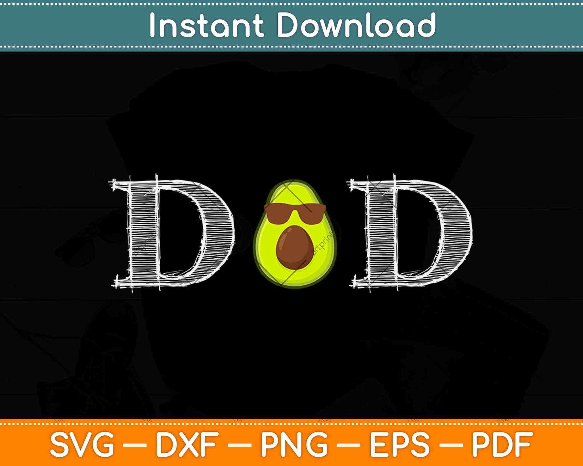 Funny Avocado Dad Guacamole Keto Diet And Vegan Svg Design