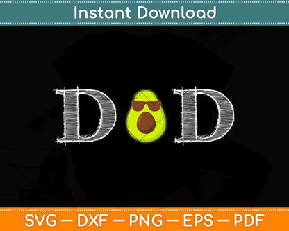 Funny Avocado Dad Guacamole Keto Diet And Vegan Svg Design