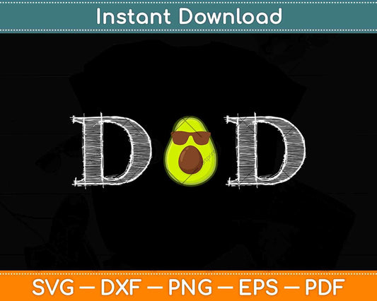 Funny Avocado Dad Guacamole Keto Diet And Vegan Svg Design