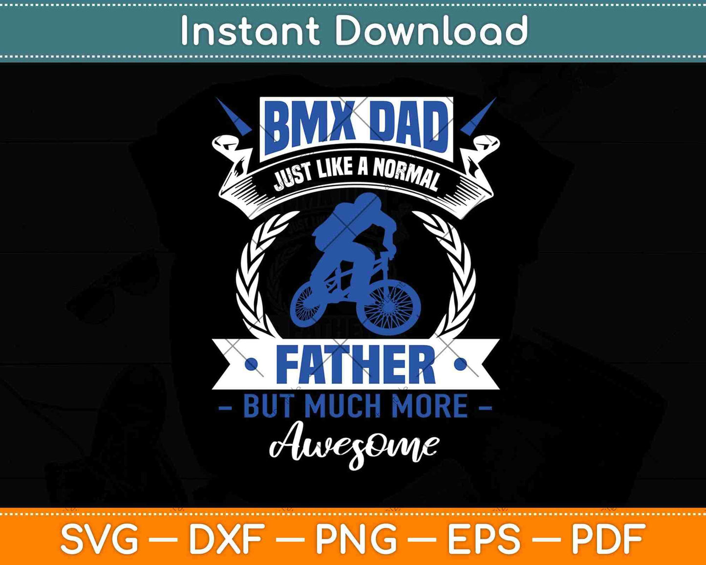 Funny Bmx Dad Cycling Svg Design Cricut Printable Cutting Files