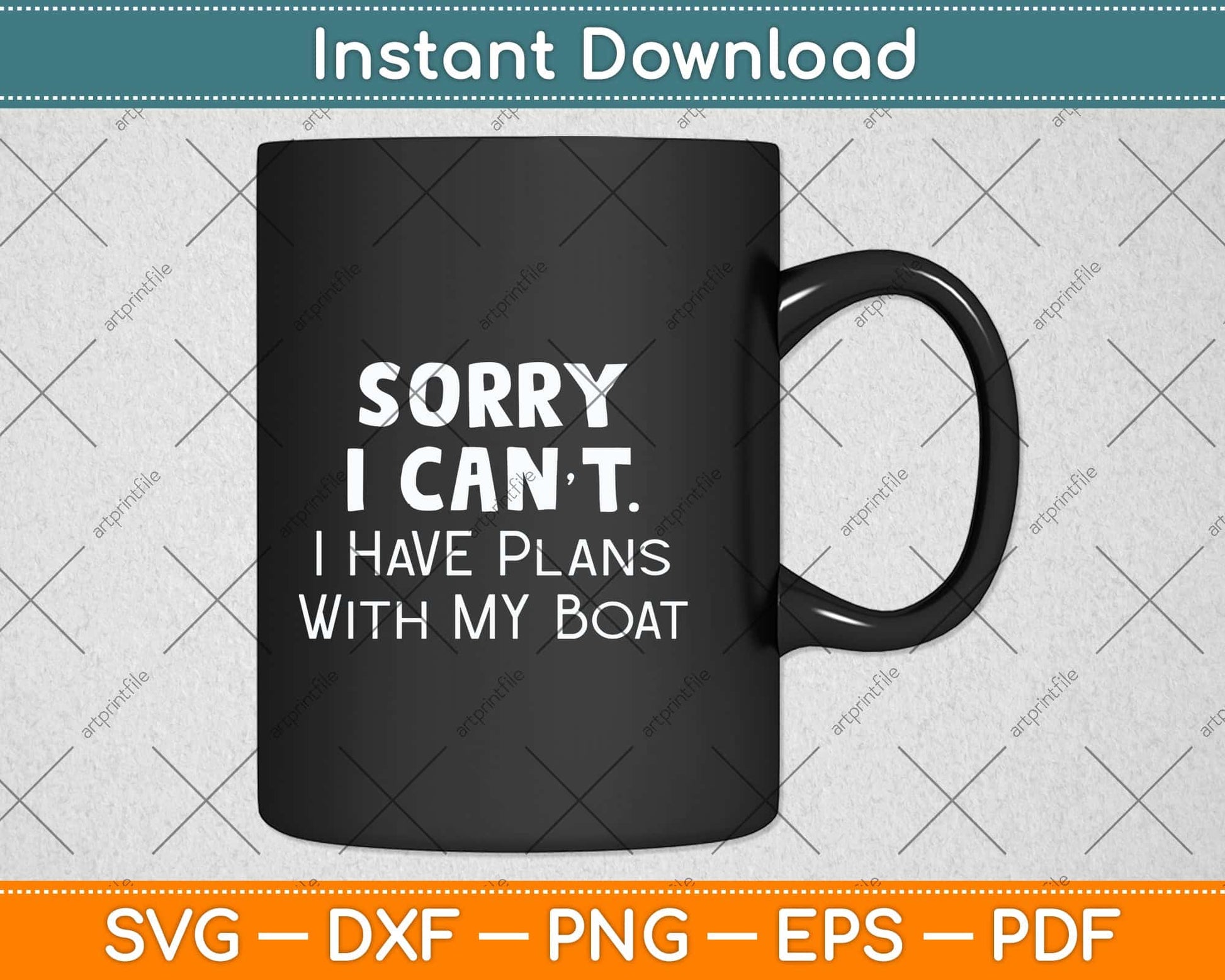 Funny Boating I Have Plans with my Boat Lake Svg Png Dxf Digital Cutting File