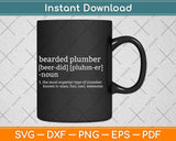Funny Brown Beard Plumber Svg Png Dxf Digital Cutting File