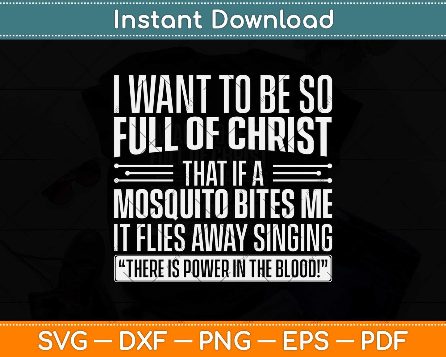 Funny Christian Religious Servant Of God Faithful Jesus Svg Png Dxf Digital Cutting File