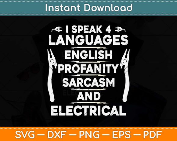 Funny Electrician Art Electrical Engineer Svg Png Dxf Digital Cutting File