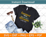 Funny Farmer Farming Tractor Lover Svg Design Cricut Printable Cutting Files