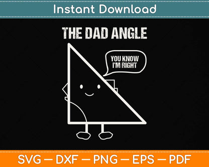Funny Geometry Gift for Dads who love Math Father's Day Svg Png Dxf Cutting File