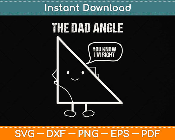 Funny Geometry Gift for Dads who love Math Father's Day Svg Png Dxf Cutting File