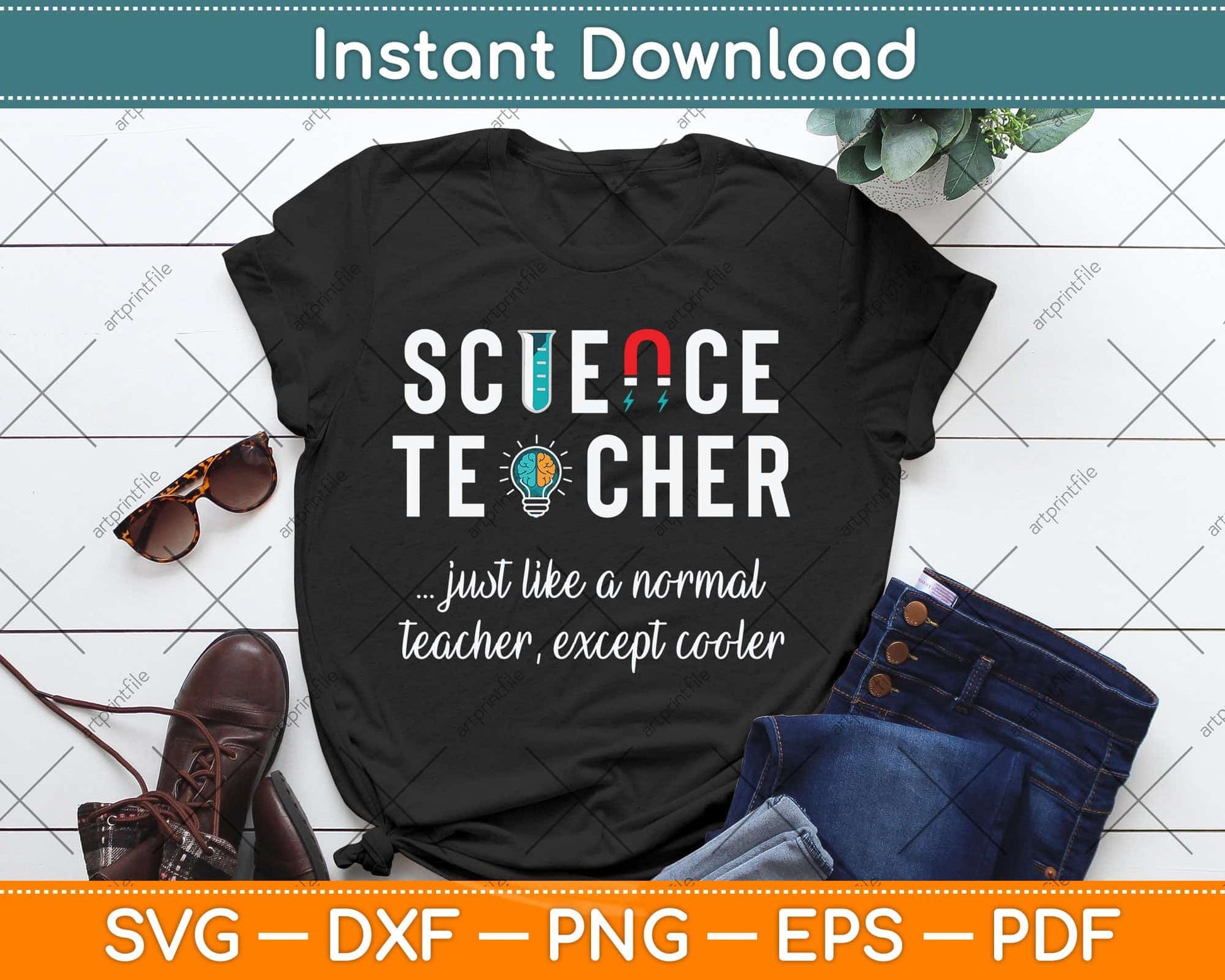 Funny I Heart Love Science & Biology Teacher Svg Png Dxf Digital Cutting File