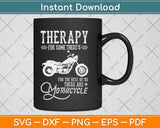 Funny Motorcycle Rider Therapy Vintage Biker Svg Png Dxf Digital Cutting File