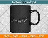 Funny Nurse Heartbeat Medical Assistant Svg Png Dxf Digital Cutting File