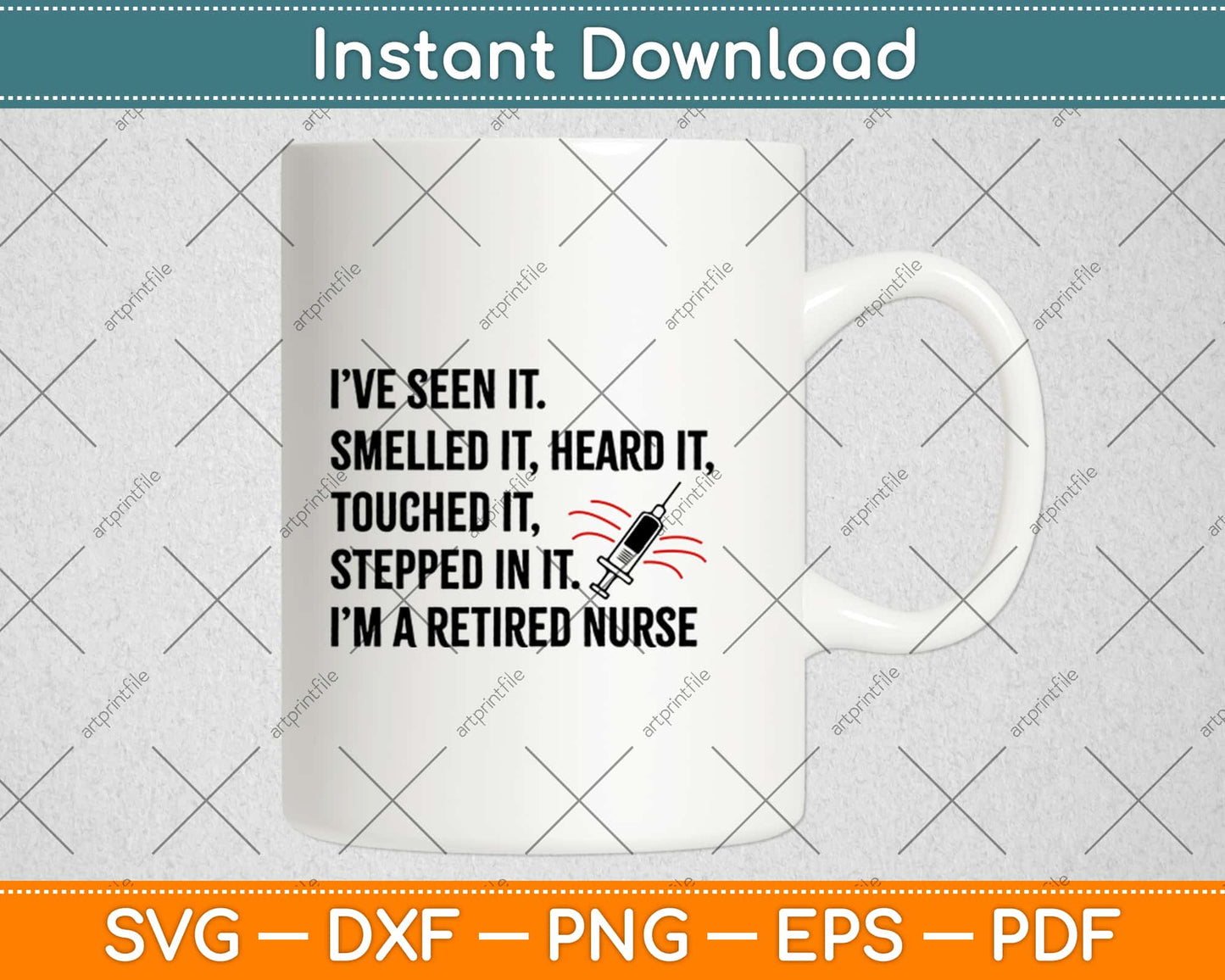 Funny Nurse Retirement Svg Design Cricut Printable Cutting Files