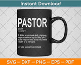 Funny Pastor Definition Christian Preachers Svg Png Dxf Digital Cutting File