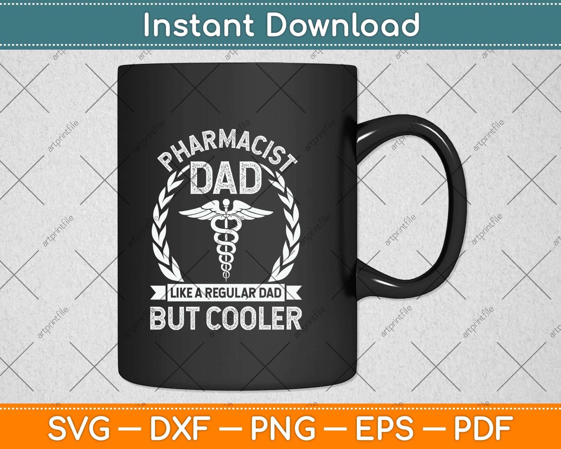 Funny Pharmacist Like A Regular Dad But Cooler Svg Png Dxf Digital Cutting File