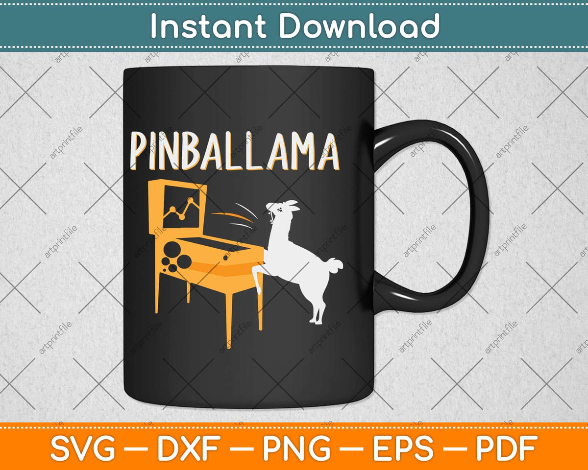 Funny Pinball Pinballama Svg Png Dxf Digital Cutting File