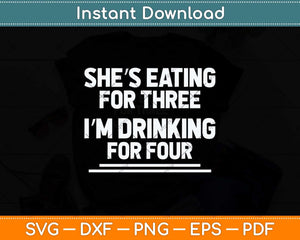 Funny Pregnancy Gift Twin Drinking Svg Png Dxf Digital Cutting File