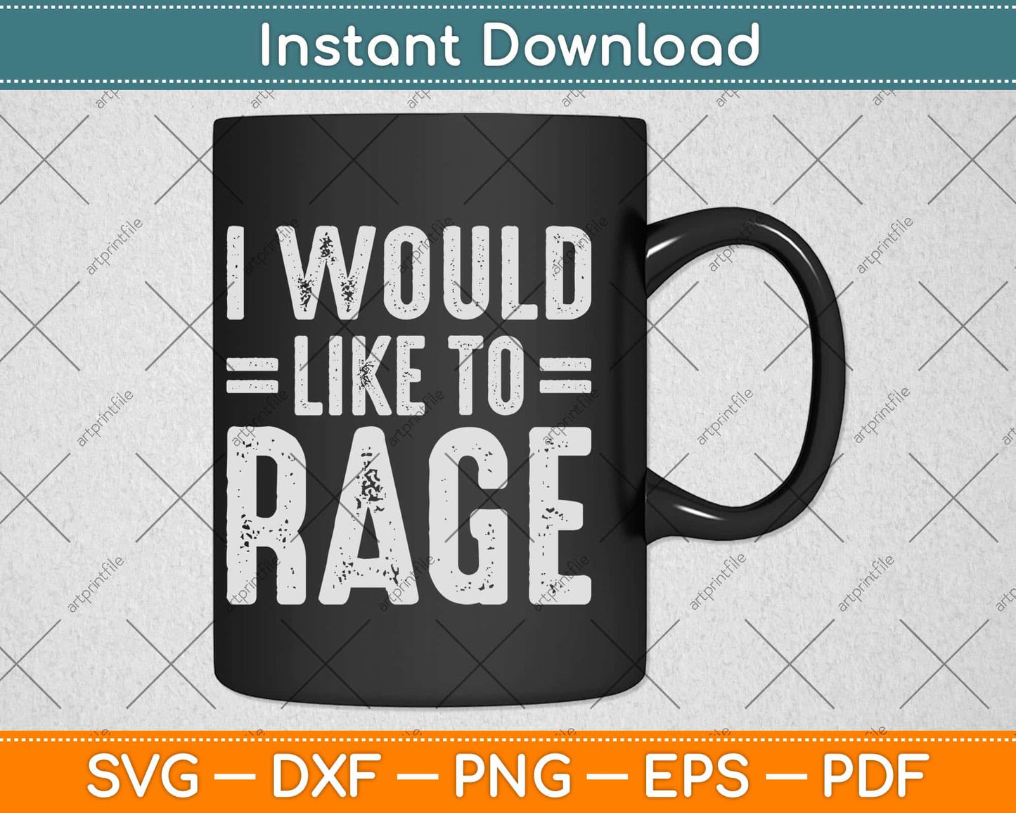 Funny RPG Dice Game Gift I Would Like To Rage Role Playing Svg Png Dxf File