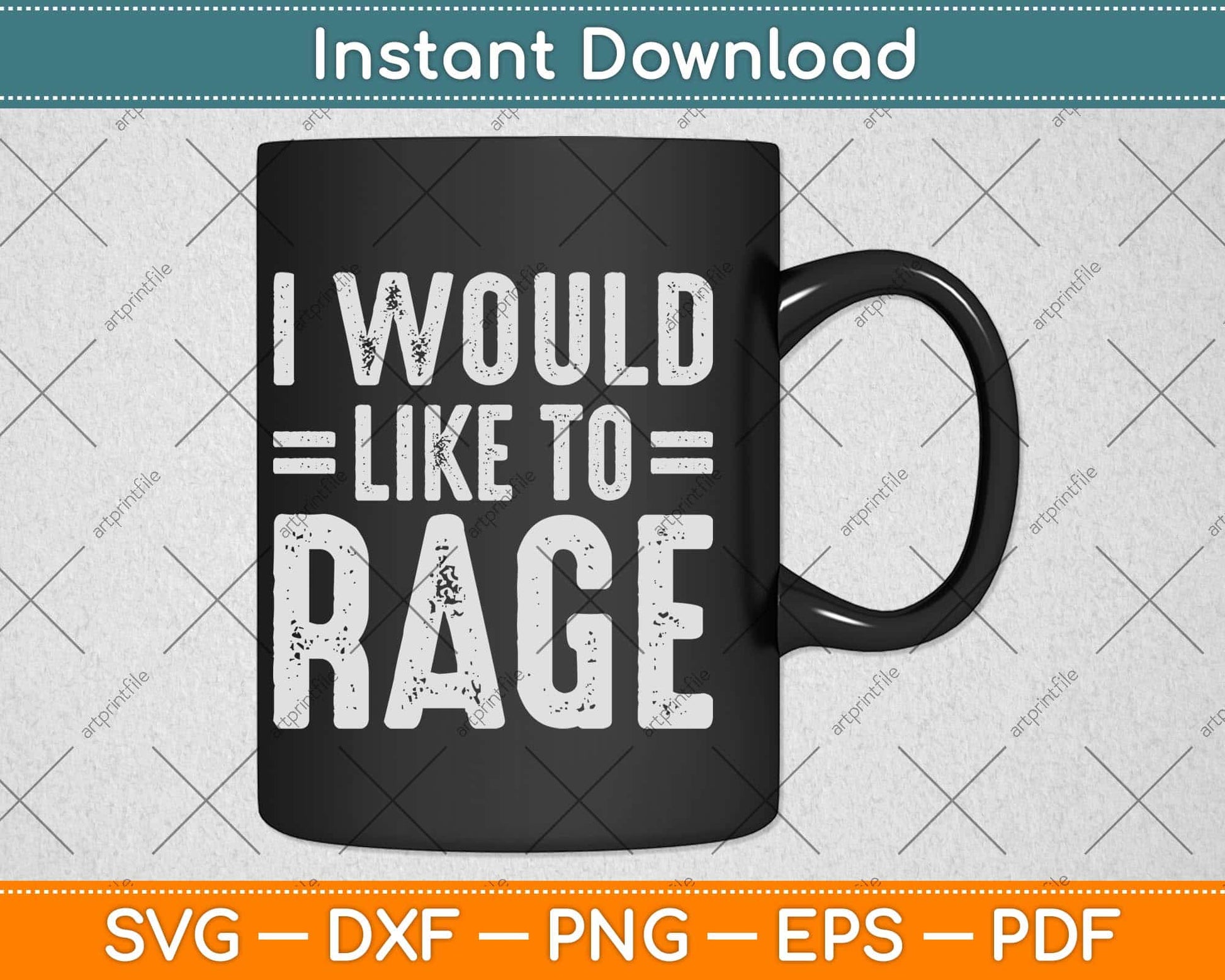 Funny RPG Dice Game Gift I Would Like To Rage Role Playing Svg Png Dxf File