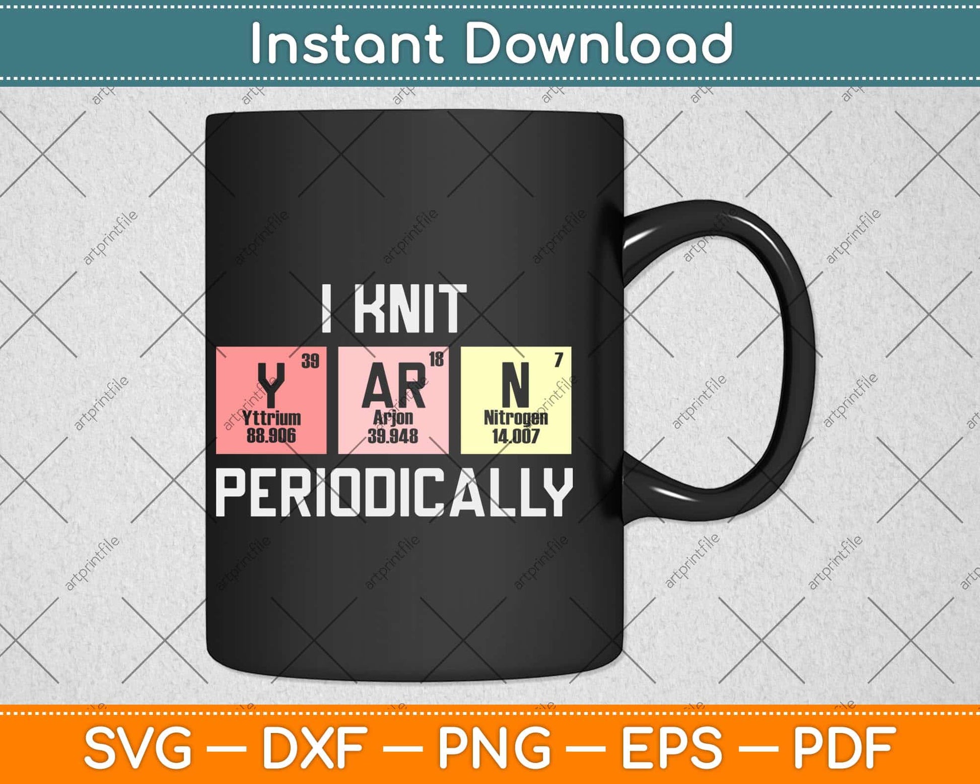 Funny Scientist Knitting I Knit Yarn Periodically Crochet Svg Design