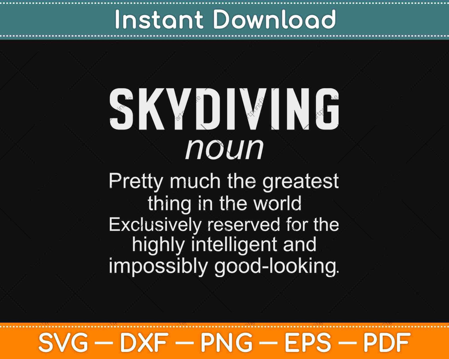 Funny Skydiving Definition Svg Design Cricut Printable Cutting Files