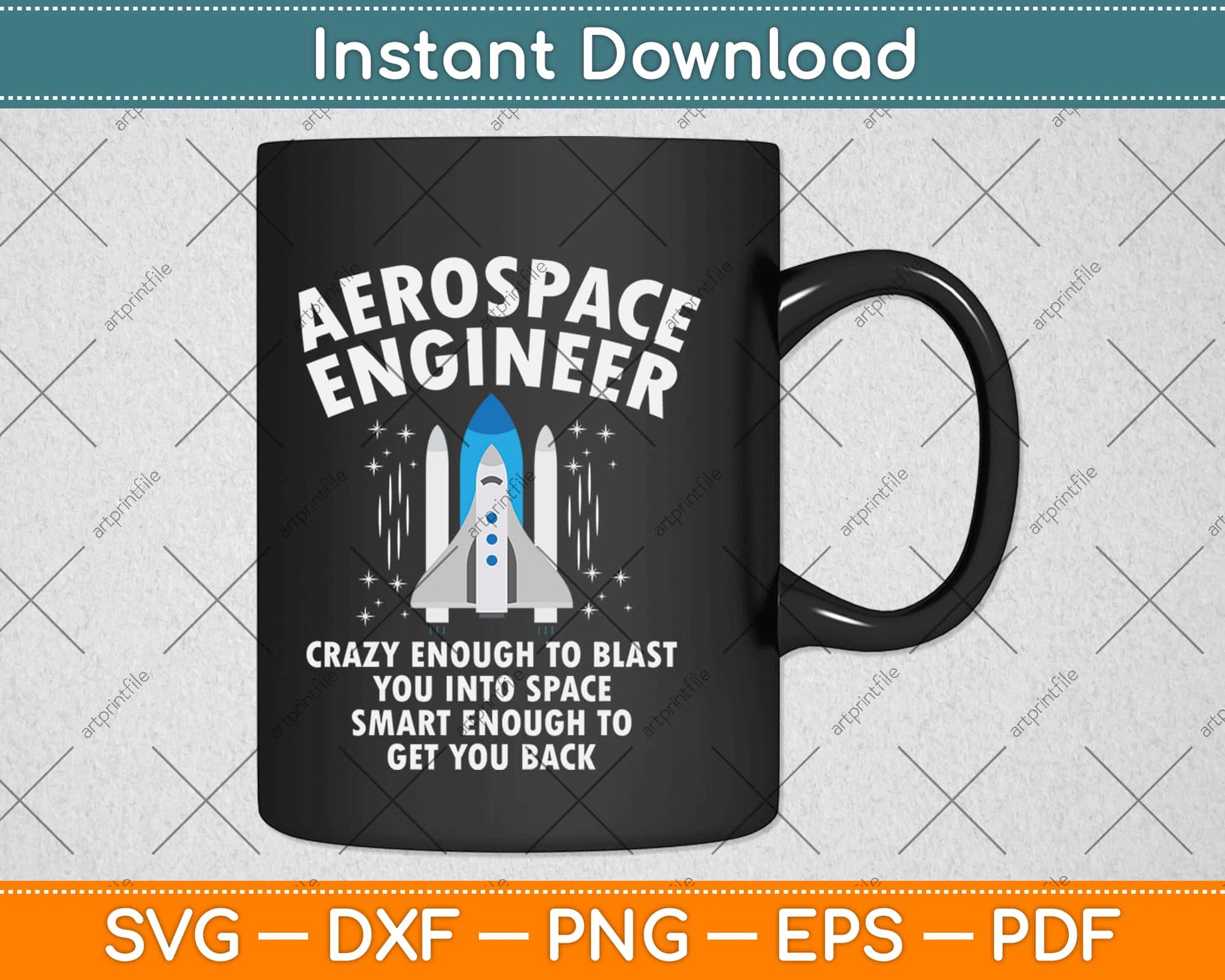 Funny Space Man Aerospace Engineer Space Flight Svg Design Cricut Cutting Files