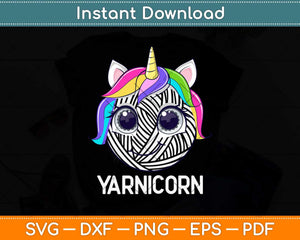 Funny Yarn Art Unicorn Yarnicorn Crochet Pictures Svg Design