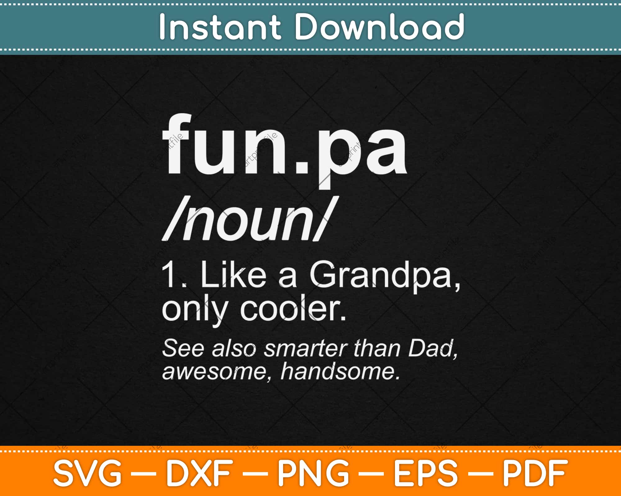 Funpa Definition Gifts Funny Grandpa Fathers Day Papa Svg Png Dxf ...