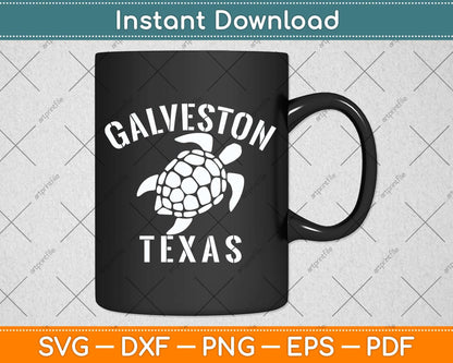 Galveston TX Beach Tribal Turtle Svg Png Dxf Digital Cutting File