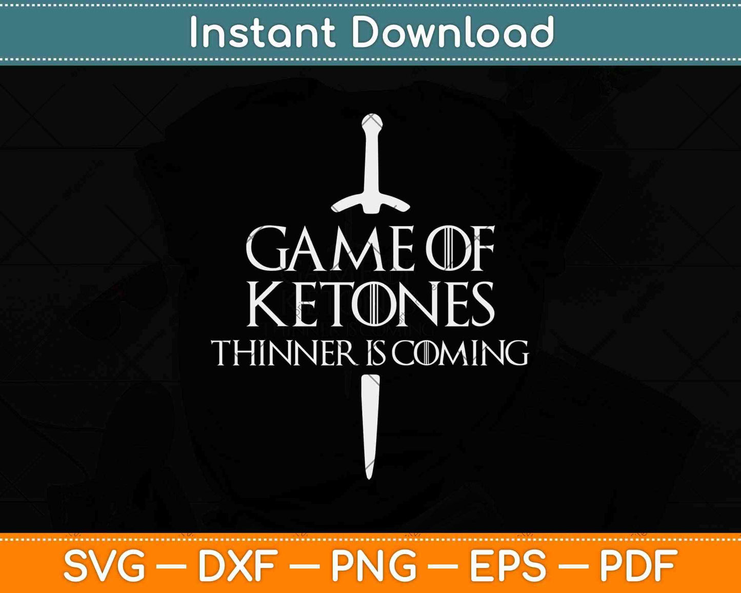 Game Of Ketones Keto Diet Funny April Birthday Svg Design