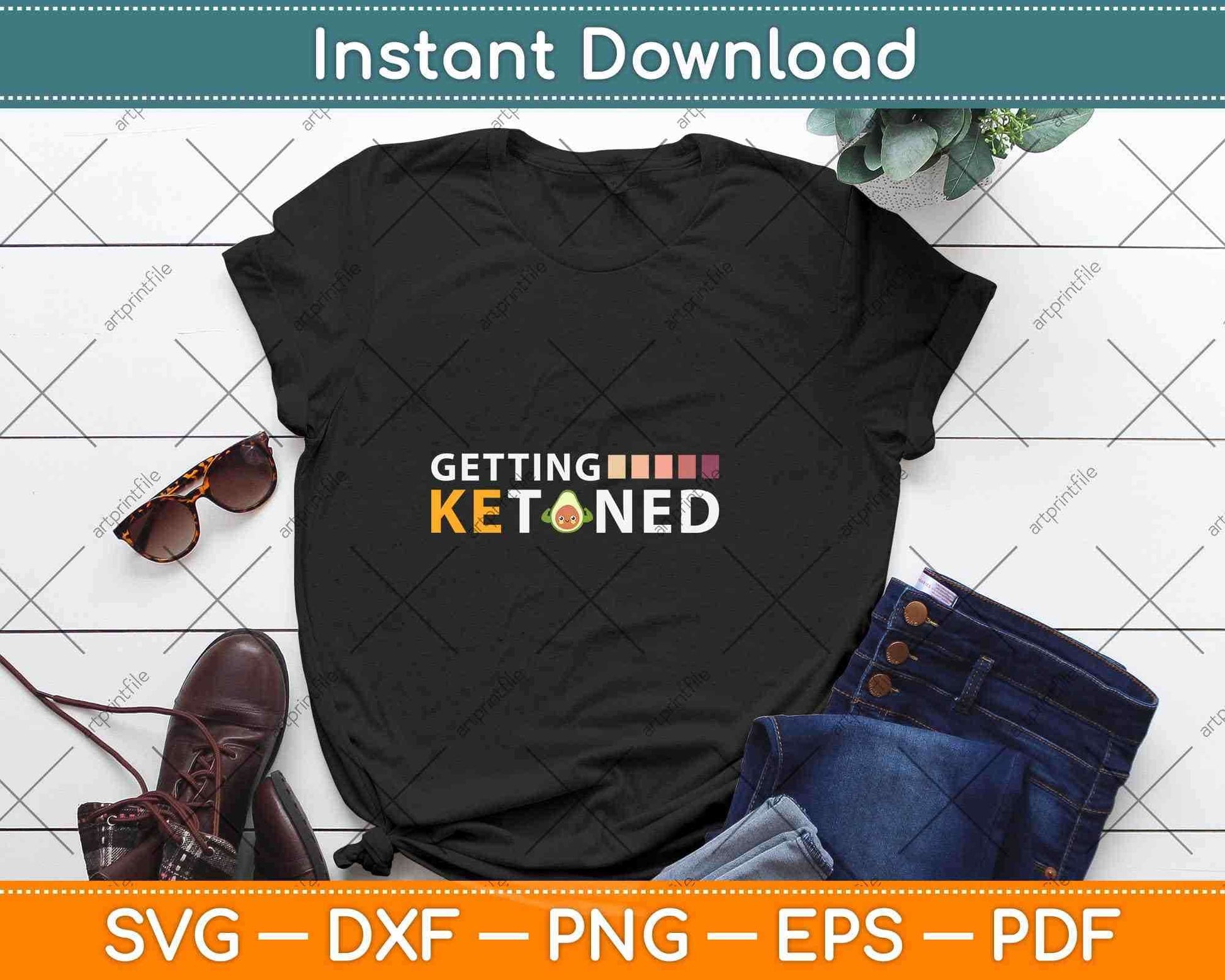 Getting Ketoned Ketogenic Lifestyle Keto Diet Svg Design Cricut Printable Files